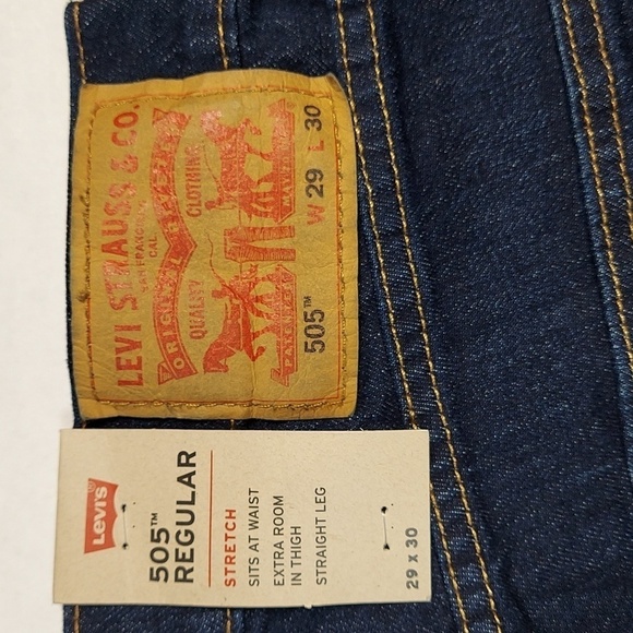Men's 505 Regular Levi's Jeans Size  W29 L30 - Picture 4 of 9